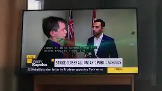 Security trying to get CBC reporter Mike Crawley away from Ontario PC Convention on LIVE TV