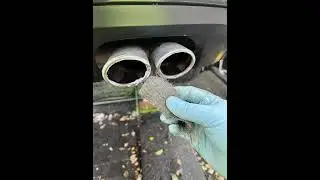 Cleaning your exhaust tips, grab yourself some fine wire wool, metal polish and your fingers