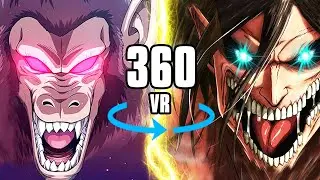 360&deg; Great Ape (Oozaru) vs Eren Attack Titan | Dragonball Z vs Attack on Titan