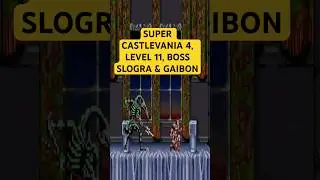 Super Castlevania IV (SNES 1991) - Level 11, Boss Slogra & Gaibon  #snes #retrogaming