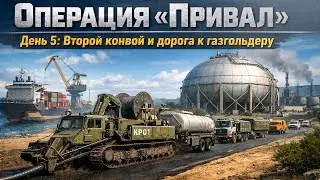 Второй конвой и дорога к газгольдеру🚛 | RoadCraft — операция «Привал» — ДЕНЬ 5
