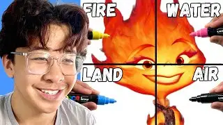 Drawing EMBER In 4 Different Art Styles! (Elemental)