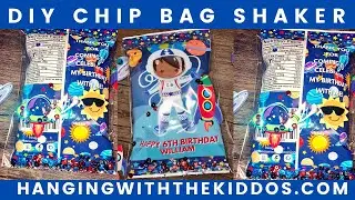 New Fun & Easy Custom Party Favor Chip Bag Shaker with Sequin Tutorial