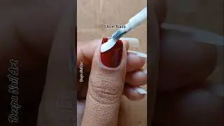 Beginners special easy short Nails nailart design with toothpick #nailart #shorts @Deepanailart