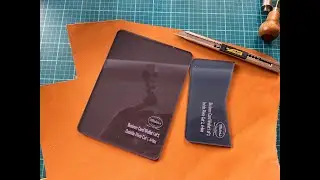 Использование акрилового шаблона для вырезания кожаных изделий