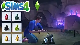How To Find Rare Crystals (Plumbite, Jonquilyst, Jet, Rainborz, Amber, Alexandrite) - The Sims 4