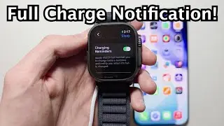 Apple Watch: как получать уведомления при полной зарядке!