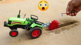 top most creative diy tractor drain digger Machine make drain @sanocreator