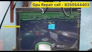 how to fix line problem on display | Graphics card line problem| Glitch problem Graphics Card #howto