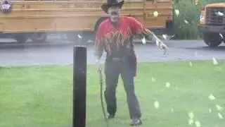 Whip cracking Exploding Flower slow motion