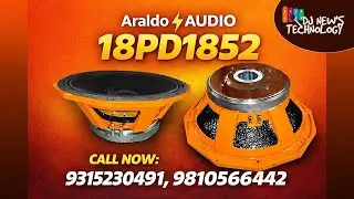 Araldo Audio Speaker Model number 18Pd1852 Bass speaker high quality speaker
