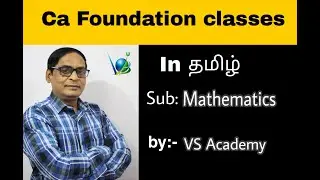 # 4 CORRELATION  | CA FOUNDATION | STATISTICS | VS ACADEMY | TAMIL | VELLORE |