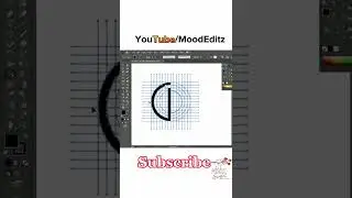 Circle Grid Logo Design | Monogram logo design | Short illustrator Tutorial | Mood editz #shorts