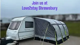 Join us at love2stay in Shrewsbury. It was a wet weekend but we had a new awning to try out