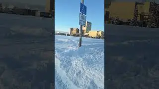 Зимний шторм обрушился на Анкоридж, Аляска ❄️ Сильный снегопад и опасные дороги #шорты #зимнийшто...
