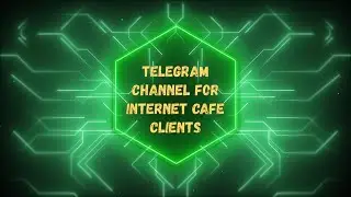 Telegram channel for internet cafe clients