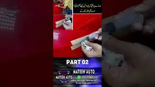 Honda civic red color Deep Scratch Remove work at Mateen Auto PART 2 #mateenauto #automobile  #car