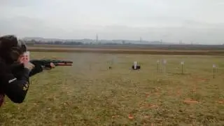 Practical shooting with Benelli shotgun and Baschieri & Pellagri Active cartridges