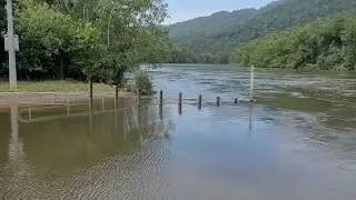 Mulgrave River in flow at Deeral