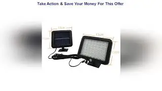 Top [LTOON]56 LED Solar Light Waterproof PIR Motion Sensor Wall Lamp Outdoor Garden Parks Security