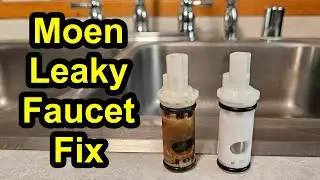 Moen Kitchen Faucet Cartridge Replacement - Leaky Moen Faucet Fix #Cartridge1224 #leakymoenfaucet