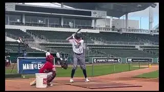 Batting Practice in Fenway South
