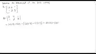 Determinant of 2by3 Matrix
