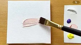 2 Acrylic Painting for Beginners / Mini canvas ideas