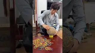 Papa made a rubber football for his son ⚽😱, #shorts #trending #viral #shortsfeed