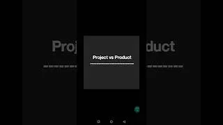 Project vs Product #softwaretesting #interviewquestions #shorts