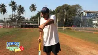 Cricket Practice:Step out and drive