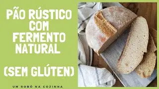 PÃO CASEIRO  RÚSTICO COM FERMENTO NATURAL (sem glúten)!