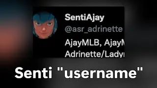 If I find someone with senti username on Twitter, the video ends