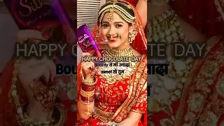🍫Happy Chocolate Day 🍫 | HINA KHAN | Chocolate Day Shayari ❤️| #ytstudio #shortfeed