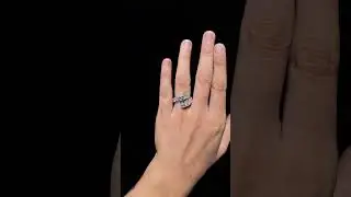 Multiple Diamond Cut Wedding Open Bridal Ring. #diamondring #bridalring