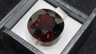 Natural Deep Red Spessartite Garnet - {Origin Africa} - Weight 53.72 carat