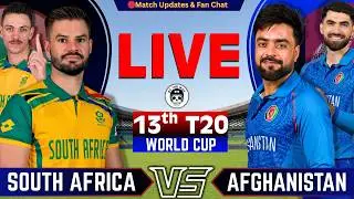🔴SA vs AFG, 13th Match | Live Cricket Match Today | Afghanistan vs South Africa Live | By Shahid
