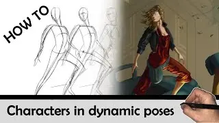 How I draw characters in dynamic poses - tutorial