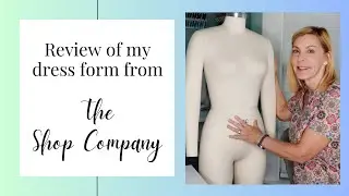 Review of The Shop Company dress form | McCalls M7360 | Matching up prints on shirts with pockets