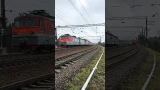 Приветливый электровоз ВЛ10у-132 с перегоняемыми ВЛ10у-244 и ВЛ11м-021/019Б проезжает Поворово-3