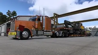 Lafayette to Houma, LA | Jon Ruda Freightshaker & Lowboy | World of Trucks ATS 1.57