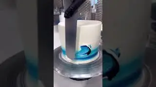 White and blue. #cake #trending #bakery #london #cakes #pastrychef #pastrychef #youtube #happy