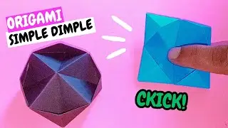 DIY SIMPLE DIMPLE - How to make origami simple dimple [origami fidget toy]