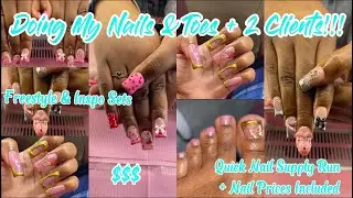Doing my nails & 2 clients + Prices $$$