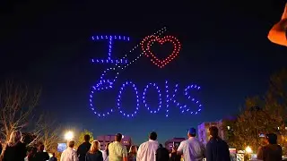 Cook Children's Hospital Birthday Celebration with FlyLight Drone Shows Goodnight Lights Fort Worth
