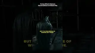 Funny Alfred and Batman Dialogue 😂 | Arkham City  #shorts