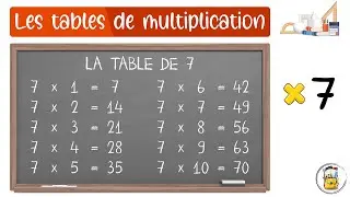Les Tables De Multiplication - La Table De 7 - Apprendre &Agrave; Compter Facilement
