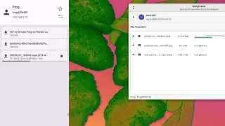 Warpinator for Android demo - File transfers between Android and Manjaro