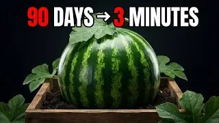 I Grew a Watermelon in 90 Days 🍉 | Time-Lapse