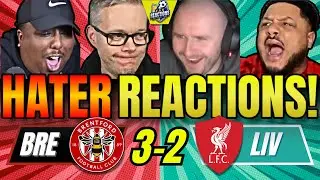 LIVERPOOL&rsquo;S RIVALS & HATERS REACTIONS TO BRENTFORD 3-2 LIVERPOOL! PREMIER LEAGUE FAN REACTIONS